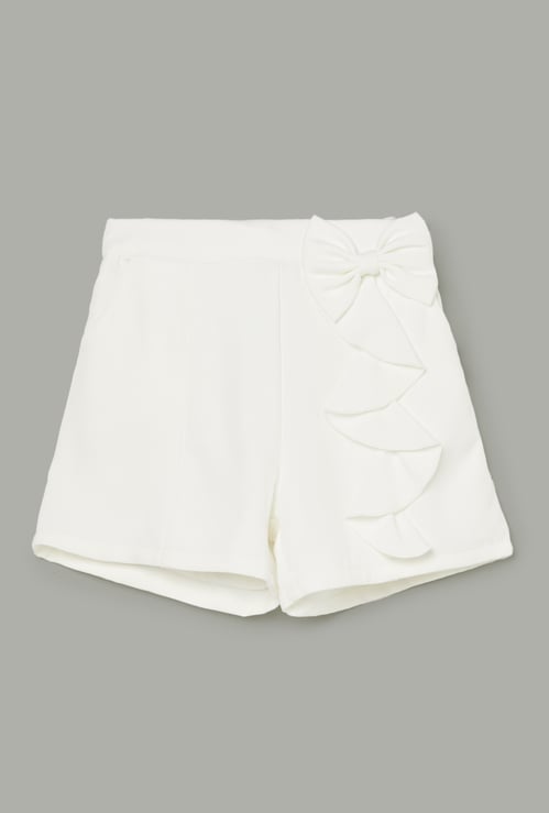 PEPPERMINT Girls Ruffled Shorts