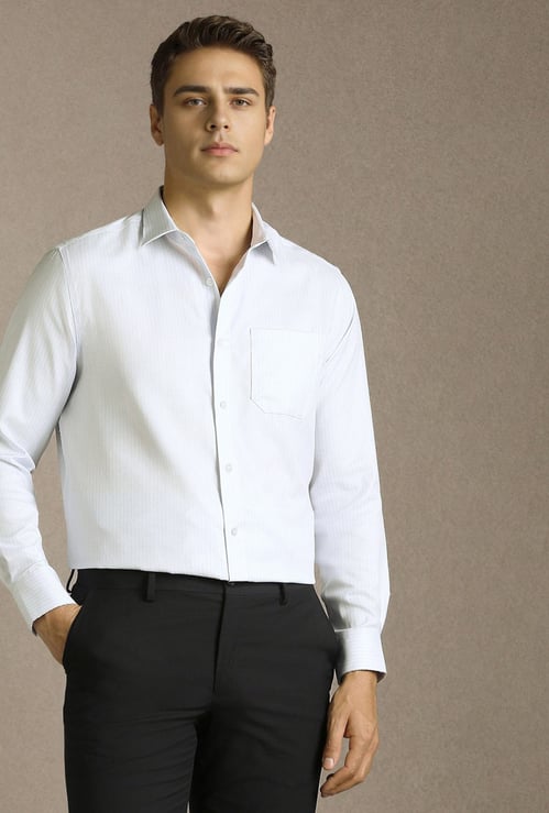 LOUIS PHILIPPE Textured Regular Fit Formal Shirt