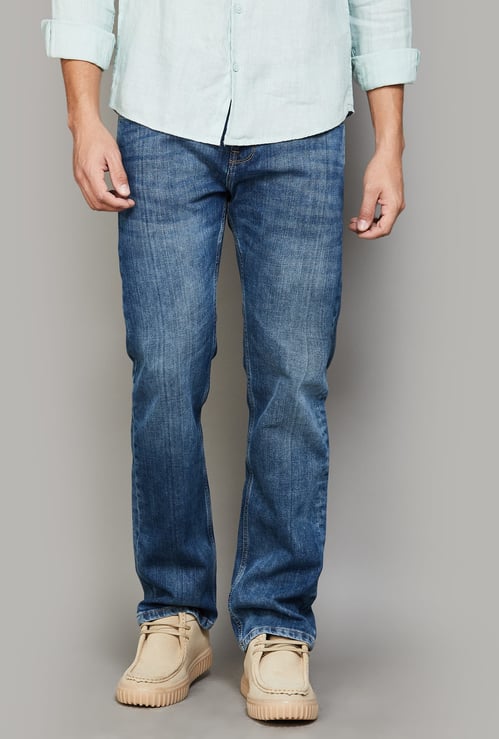 FLYING MACHINE Washed Slim Tapered Jeans