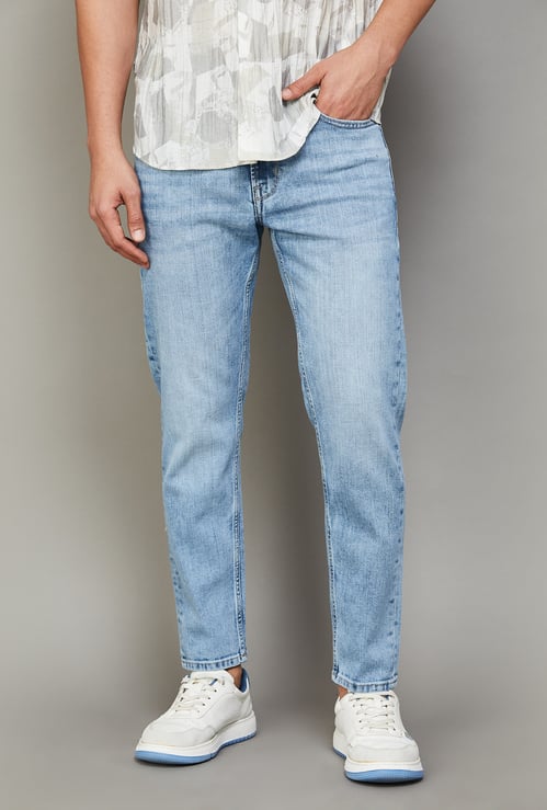 FLYING MACHINE Washed Slim Tapered Jeans