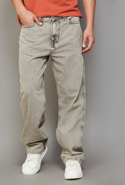 FLYING MACHINE Washed Cobain Jeans (Comfort)