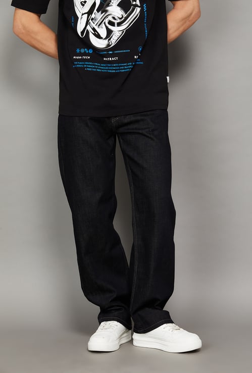 FLYING MACHINE Solid F55 Cobain Jeans (Comfort)