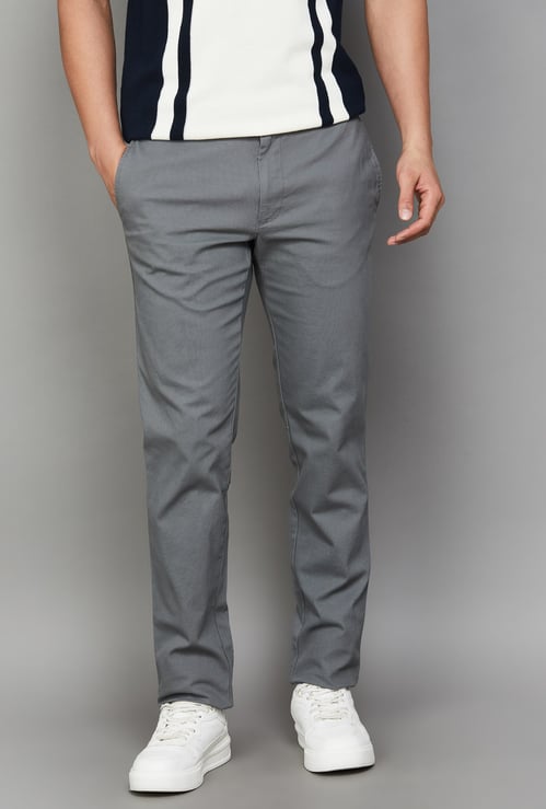 LP SPORT Solid Slim Fit Trousers