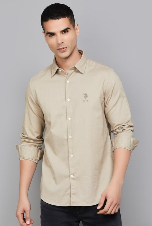 US POLO ASSN Solid Regular Fit Shirt