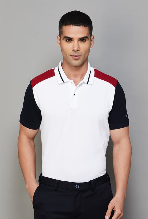 ARROW SPORT Colourblock Regular Fit Polo T-shirt