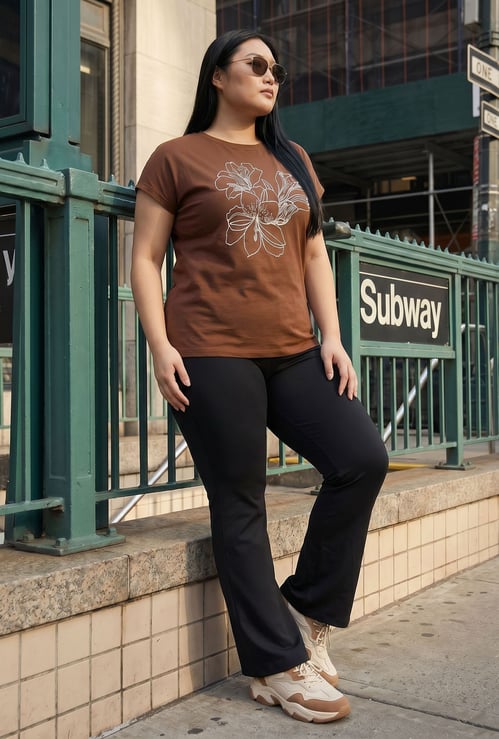 NEXUS Floral Print T-shirt