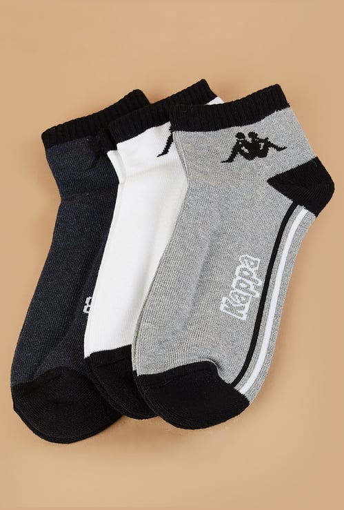 KAPPA Striped Ankle Length Socks - Pack of 3