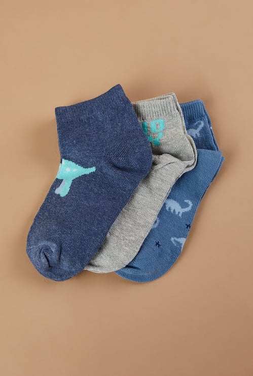 FAME FOREVER Character Ankle Length Socks - Pack of 3