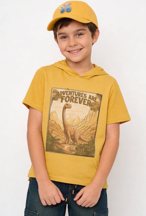 FAME FOREVER Boys Dinosaur Print T-shirt