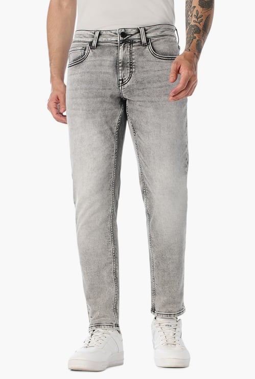 JACK & JONES Washed Slim Straight Jeans