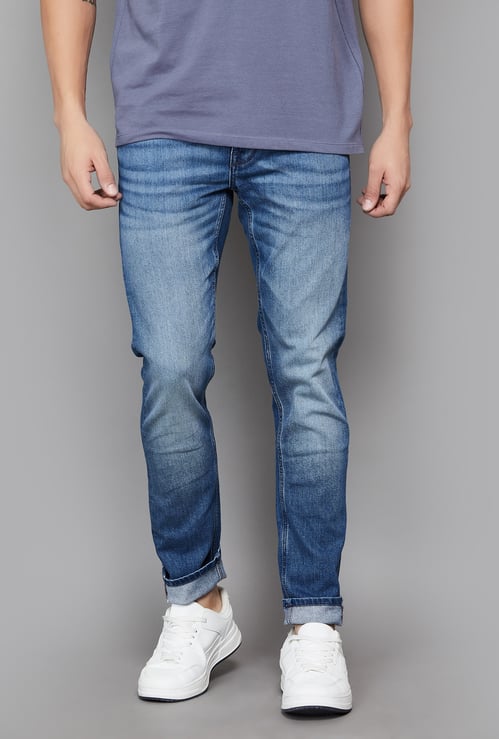 JACK & JONES Washed Slim Straight Jeans