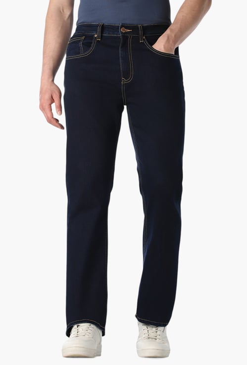 JACK & JONES Solid Bootcut Jeans