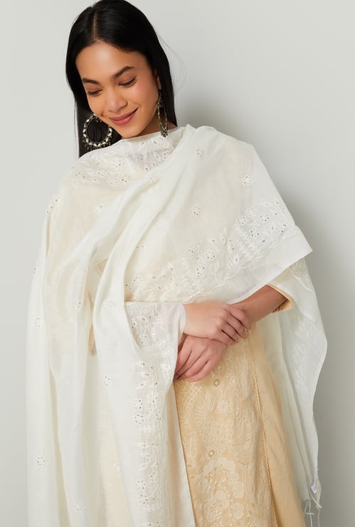MELANGE Embroidered Dupatta