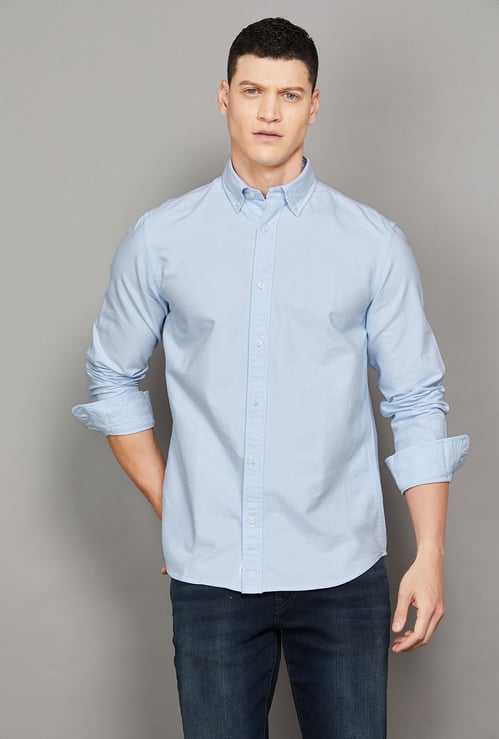 JACK & JONES Solid Regular Fit Shirt