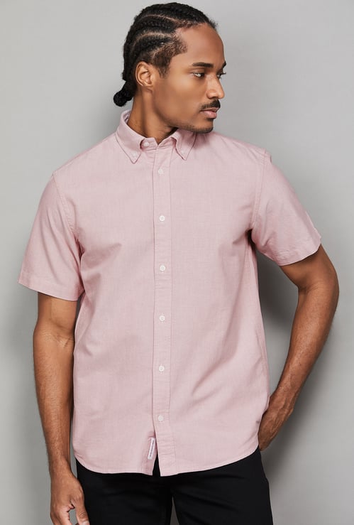 JACK & JONES Solid Regular Fit Shirt