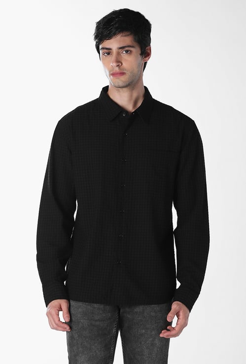 JACK & JONES Textured Regular Fit Shirt