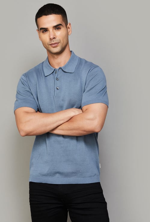 JACK & JONES Solid Polo T-shirt