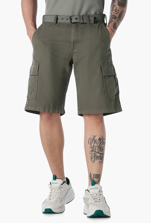 JACK & JONES Solid Regular Fit Shorts