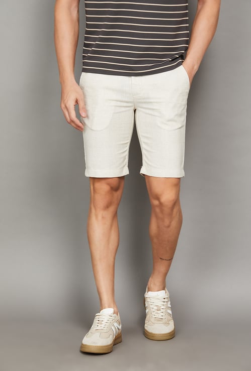 JACK & JONES Textured Regular Shorts