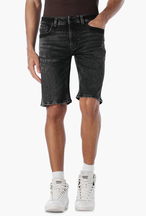 JACK & JONES Distressed Denim Shorts