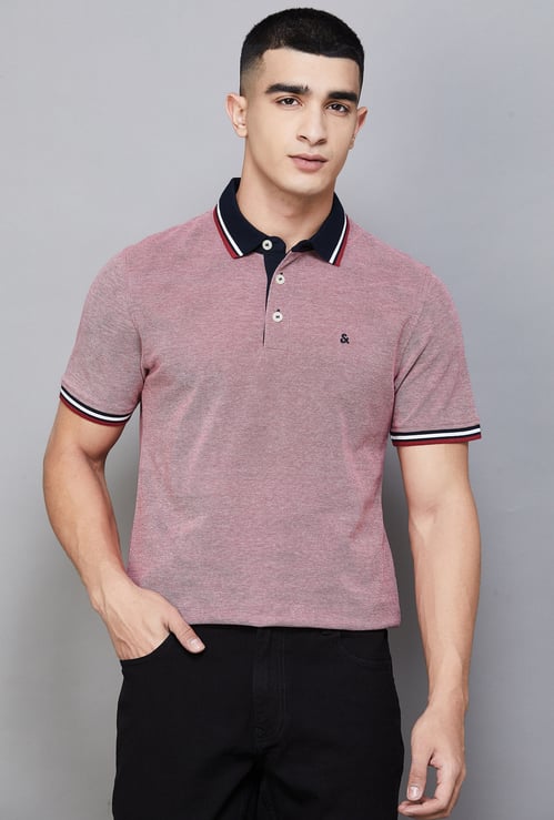 JACK & JONES Contrast Trim Polo T-shirt