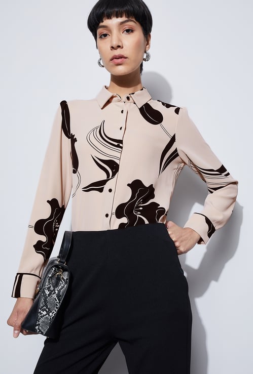 CODE Floral Print Shirt