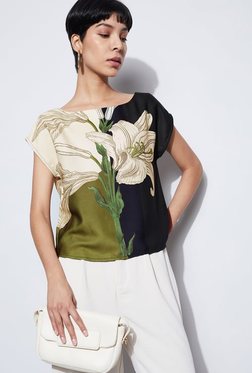 CODE Floral Print Top
