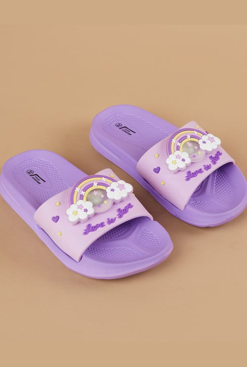 BRAND Girls Rainbow Character Sliders