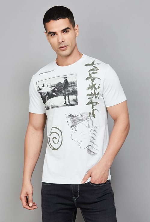 FREE AUTHORITY Naruto Uzumaki Print T-shirt