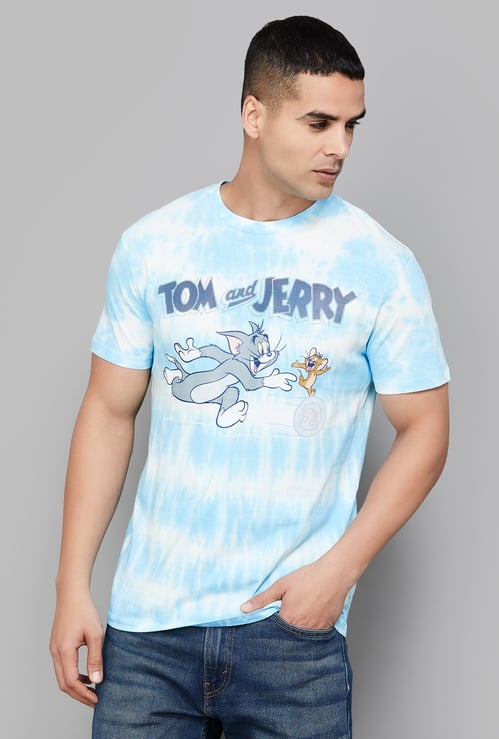 FREE AUTHORITY Tom and Jerry Print T-shirt