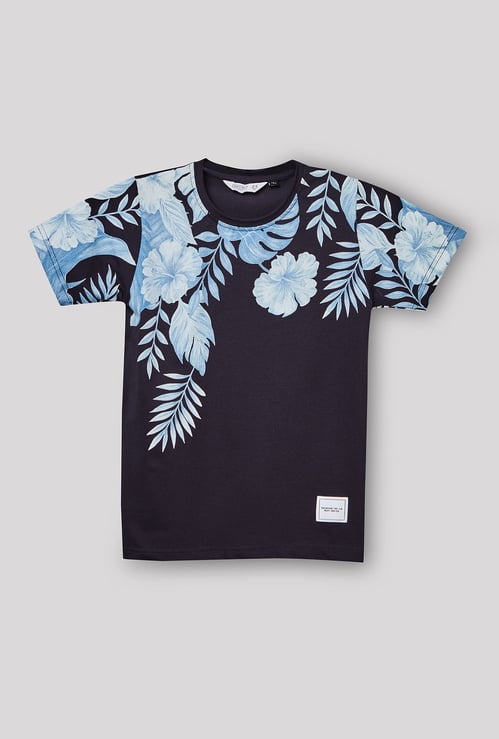 RUFF KIDS Boys Floral Print T-shirt