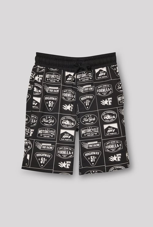 RUFF KIDS Boys Graphic Print Regular Shorts