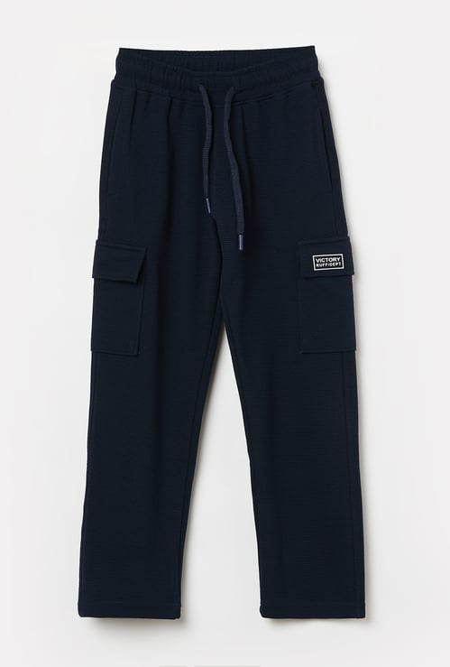 RUFF KIDS Boys Solid Track Pants