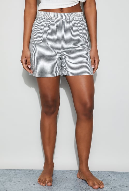 GINGER Striped Lounge Shorts