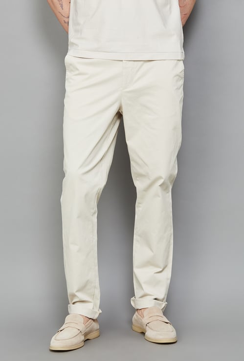 UNITED COLORS OF BENETTON Solid Regular Fit Trousers