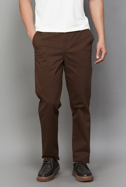 UNITED COLORS OF BENETTON Solid Regular Fit Trousers