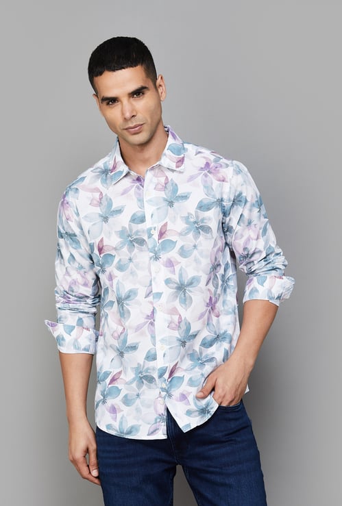 UNITED COLORS OF BENETTON Floral Print Regular Fit Shirt