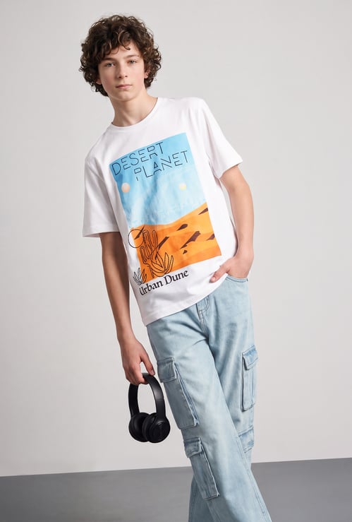 FAME FOREVER Boys Graphic Print T-shirt