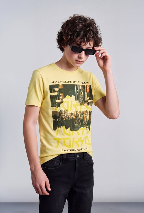 FAME FOREVER Boys Graphic Print T-shirt