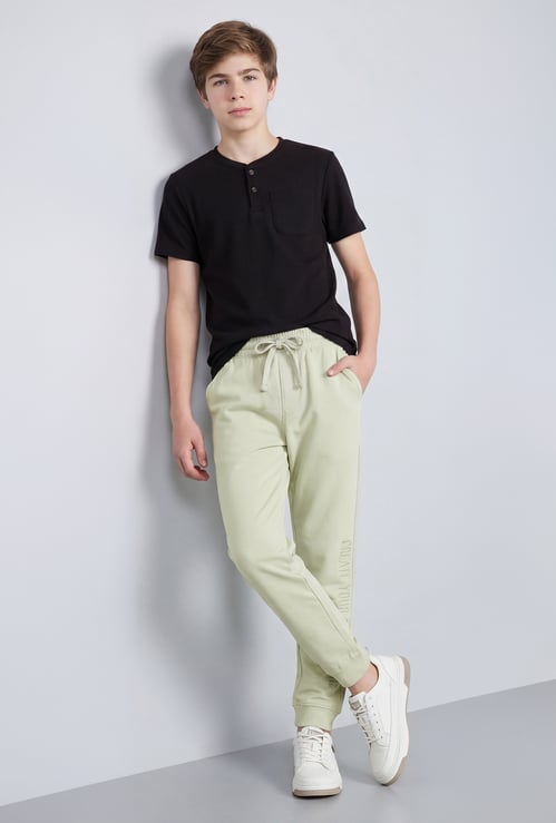 FAME FOREVER Boys Typographic Print Joggers