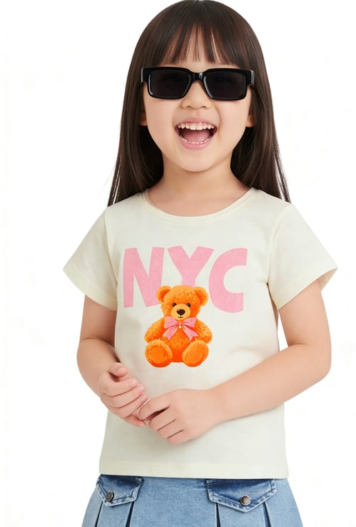 FAME FOREVER Girls Graphic Print T-shirt