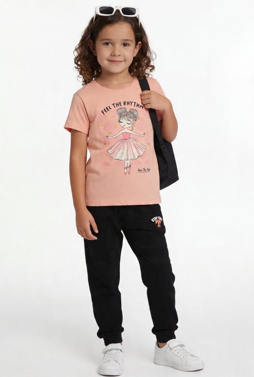 FAME FOREVER Girls Graphic Print T-shirt