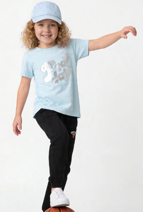 FAME FOREVER Girls Graphic Print T-shirt