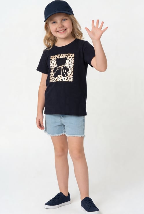 FAME FOREVER Girls Graphic Print T-shirt