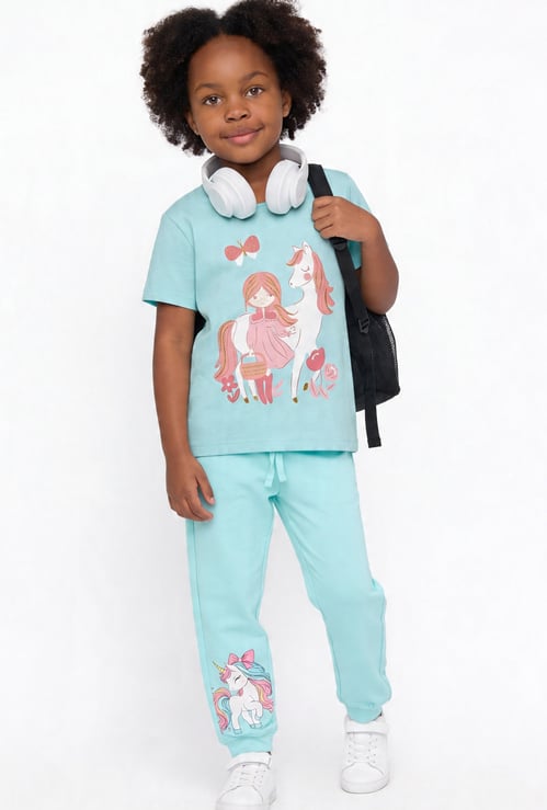 FAME FOREVER Girls Graphic Print T-shirt