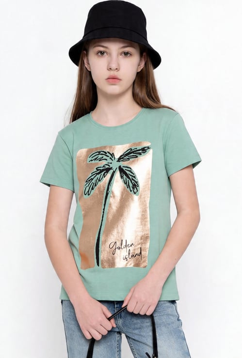 FAME FOREVER Girls Graphic Print T-shirt