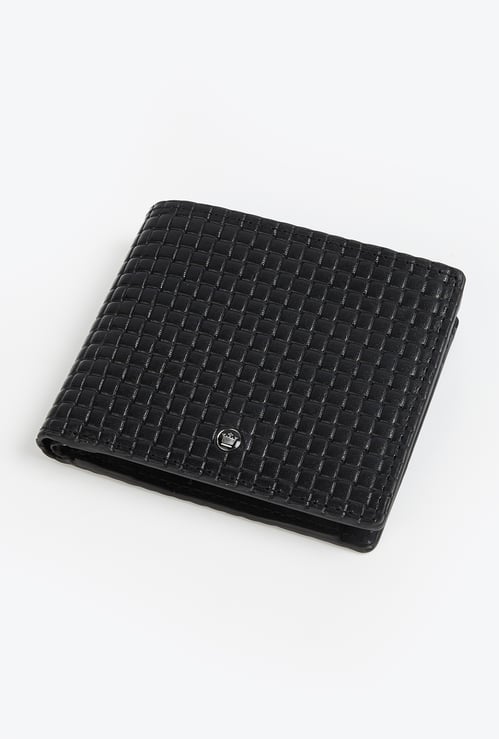 LOUIS PHILIPPE Textured Bi-Fold Wallet