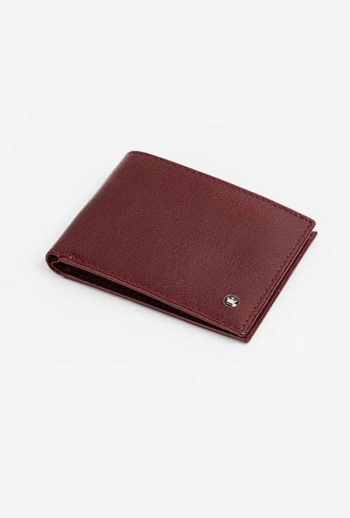 LOUIS PHILIPPE Textured Leather Bi-Fold Wallet