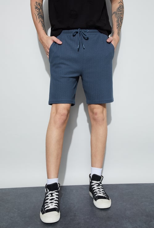 SmileyWorld Textured Regular Fit Shorts