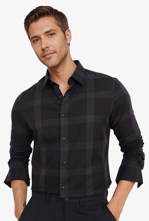 RARE RABBIT Checked Regular Fit Shirt